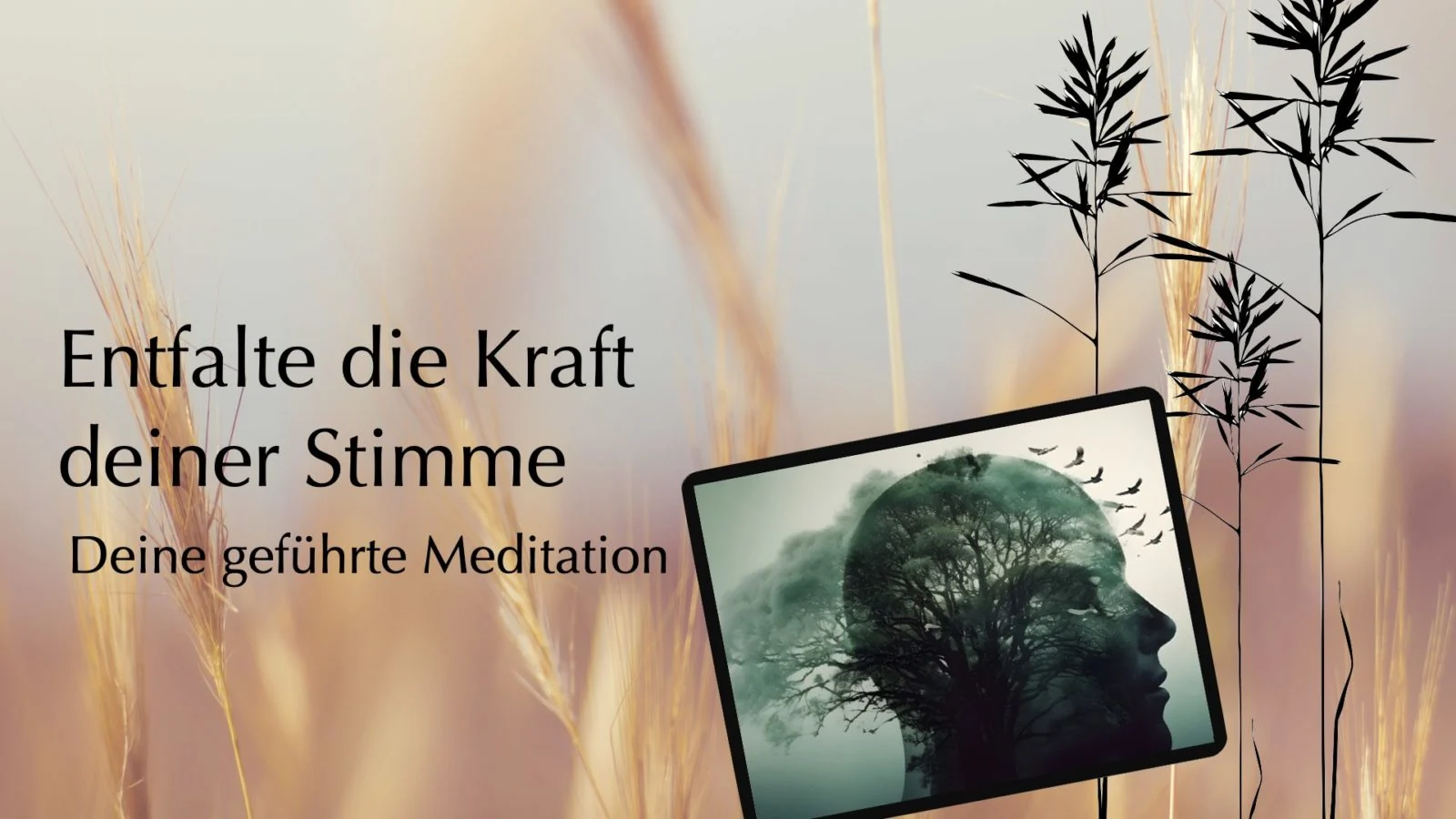 Offizielles YouTube-Vorschaubild: Entfalte die Kraft deiner Stimme, Deine geführte Meditation